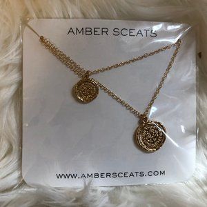 Amber Sceats Double Coin Necklace